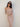 Arizona – Geripptes Maxikleid mit V-Ausschnitt – Nude