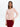 Eos - prążkowany top basic z długim rękawem - PINK MELANGE