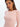 Eos - prążkowany top basic z długim rękawem - PINK MELANGE