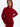 Brooklyn Hoodie - prążkowana bluza z kapturem basic CHERRY