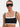 Lisa - prążkowany crop top na ramiączkach z przeszyciem