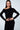 Glam - asymetryczna damska bluzka z modalu - Black